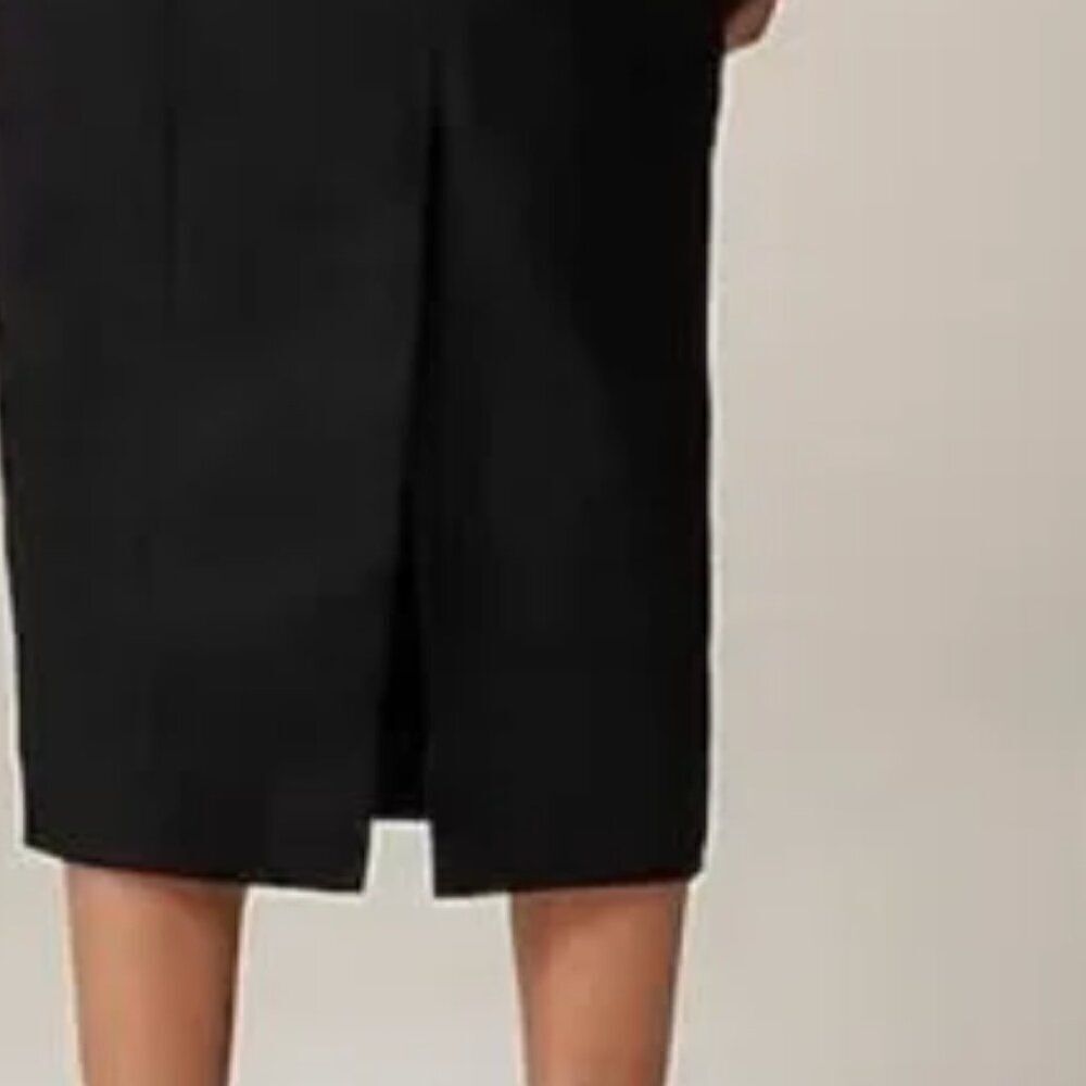J.crew Colleen Stretch linen-blend sheath dress in Black NWT size 10 - Picture 6 of 14